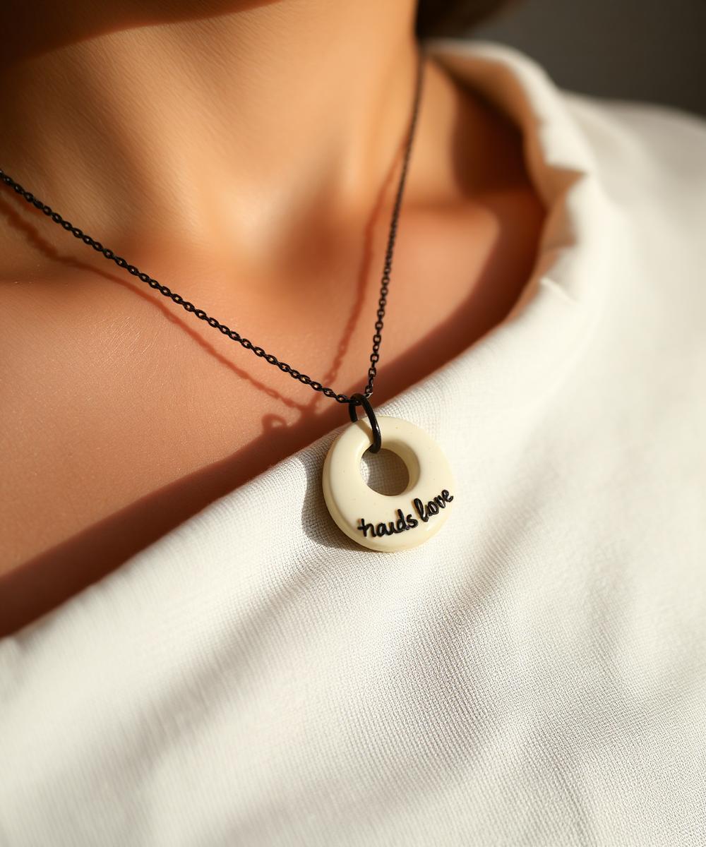 Porcelain Halo Pendant